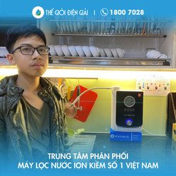 Anh Nguyễn Giang Nam Quận Hoàng Mai TP Hà Nội lắp máy lọc nước ion kiềm Fuji Smart K8 tốt cho sức khỏe