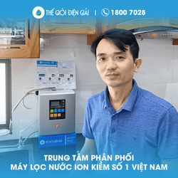 Anh Hồ Xuân Hướng, thị xã Thái Hòa, Nghệ An lắp máy lọc nước ion kiềm Fuji Smart i9 chính hãng