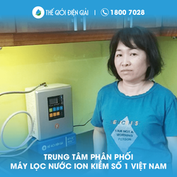 Gia đình anh Danh, Nha Trang, Khánh hòa lắp máy lọc nước ion kiềm Fuji Smart i9