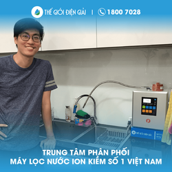 Anh Nguyễn Trí Nhân, quận 10, Tp. Hồ Chí Minh lắp máy lọc nước ion kiềm Fuji Smart i9 siêu hydro