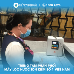 Chị Ngân, quận 1, Tp. Hồ Chí Minh lắp máy lọc nước ion kiềm Fuji Smart i9 Nhật Bản