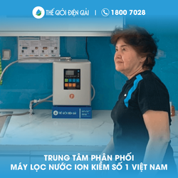 Cô Nguyễn Nhật Phượng, quận Ô Môn, thành phố Cần Thơ lắp máy lọc nước ion kiềm Fuji Smart i9 siêu hydro