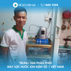 Anh Nguyễn Bảo Quân TP Thủ Đức, TP Hồ Chí Minh lắp máy lọc nước ion kiềm Panasonic TK-AS45 giá rẻ