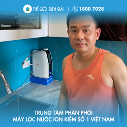 Anh Nguyễn Quang Thái, Mỹ Đình, Hà Nội lắp máy lọc nước ion kiềm Fuji Smart K8 Slim