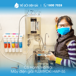 Cô Hạnh, Hà Nội lắp máy lọc nước ion kiềm Fujiiryoki HWP-55 Nhật Bản