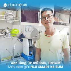 Anh Tùng, TP. Thủ Đức, TP.HCM lắp máy lọc nước ion kiềm Fuji Smart K8 Slim