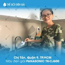 Chị Tân, Quận 9, TP.HCM lắp đặt máy lọc nước tại vòi Panasonic TK-CJ600