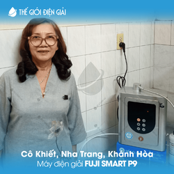 Cô Khiết, Nha Trang, Khánh Hòa lắp đặt máy lọc nước ion kiềm Fuji Smart P9 tốt nhất hiện nay