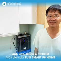 Anh Liên, Quận 4, Tp.Hồ Chí Minh lắp đặt máy lọc nước ion kiềm Fuji Smart P8 Home chính hãng giá rẻ