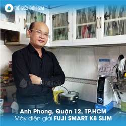 Anh Phong, quận 12, Tp.Hồ Chí Minh lắp máy lọc nước ion kiềm Fuji Smart K8 Slim