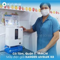 Cô Tâm, quận 7, Tp.Hồ Chí Minh lắp máy lọc nước ion kiềm Kangen-Enagic LeveLuk K8