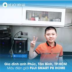 Gia đình anh Phúc, Tân Bình, Tp. Hồ Chí Minh lắp đặt máy lọc nước ion kiềm Fuji Smart P8 Home