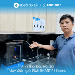 Anh Đệ, Hà Nội mua máy lọc nước ion kiềm Fuji Smart P8 Home chính hãng giá tốt nhất