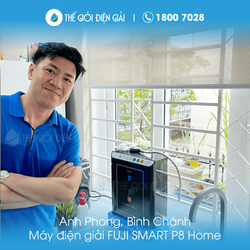 Anh Phong, Bình Chánh, TP HCM lắp đặt máy lọc nước ion kiềm Fuji Smart P8 Home chính hãng giá rẻ