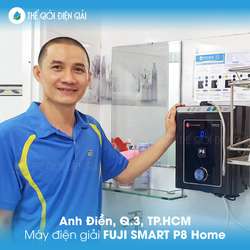 Anh Điền, Q3, TP HCM lắp máy điện giải Fuji Smart P8 Home giàu Hydro