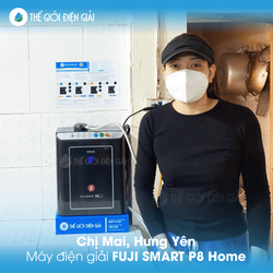 Chị Mai, Hưng Yên lắp máy điện giải Fuji Smart P8 Home chính hãng