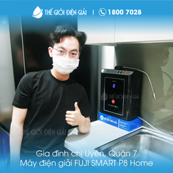 Gia đình chị Uyên, Quận 7 lắp máy lọc nước ion kiềm Fuji Smart P8 Home chính hãng