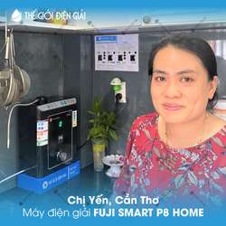 Chị Yến, Cần Thơ lắp đặt máy lọc nước ion kiềm Fuji Smart P8 Home