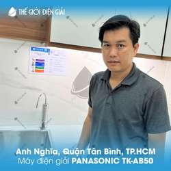 Anh Nghĩa, Q.Tân Bình, TP Hồ Chí Minh lắp máy lọc nước ion kiềm Panasonic TK-AB50 tốt cho sức khỏe