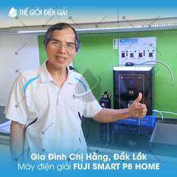 Gia đình chị Hằng, Đắk Lắk lắp đặt máy lọc nước ion kiềm Fuji Smart P8 Home