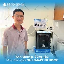 Anh Quang, Vũng Tàu lắp đặt máy lọc nước ion kiềm Fuji Smart P8 Home