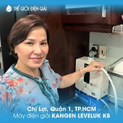 Cô Lợi, Quận 1, Tp.HCM lắp máy lọc nước ion kiềm Kangen - Enagic LeveLuk K8 Nhật Bản