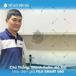 Chú Thắng, Thanh Xuân, Hà Nội lắp máy lọc nước ion kiềm Fuji Smart U60
