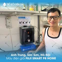 Anh Trung, Sóc Sơn, Hà Nội lắp đặt máy lọc nước ion kiềm Fuji Smart P8 Home