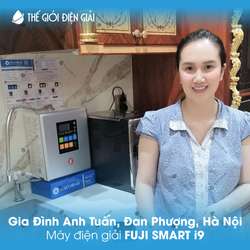 Gia đình anh Tuấn, Q.Đan Phượng, Hà Nội lắp đặt máy lọc nước ion kiềm Fuji Smart i9