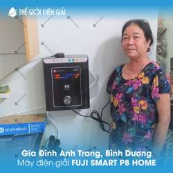 Gia đình anh Trang, Bình Dương lắp đặt máy lọc nước ion kiềm Fuji Smart P8 Home