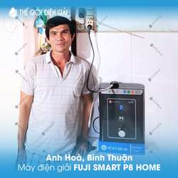 Anh Hòa, Bình Thuận lắp đặt máy lọc nước ion kiềm Fuji Smart P8 Home