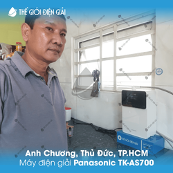 Anh Chương, Thủ Đức, TP.HCM lắp đặt máy lọc nước ion kiềm Panasonic TK-AS700