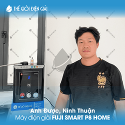 Anh Được, Ninh Thuận lắp đặt máy lọc nước ion kiềm Fuji Smart P8 Home