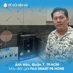 Anh Hào, Quận 7, TP.HCM lắp đặt máy lọc nước ion kiềm Fuji Smart P8 Home
