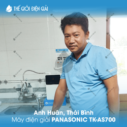 Anh Huân, Thái Bình lắp đặt máy lọc nước ion kiềm Panasonic TK-AS700