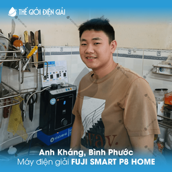Anh Kháng, Bình Phước lắp máy lọc nước ion kiềm Fuji Smart P8 Home