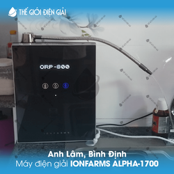 Anh Lâm, Bình Định lắp máy lọc nước ion kiềm IonFarms Alpha-1700 Hàn Quốc
