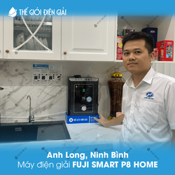 Anh Long, Ninh Bình lắp máy lọc nước iON kiềm Fuji Smart P8 Home