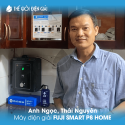Anh Ngọc, Thái Nguyên lắp máy lọc nước ion kiềm Fuji Smart P8 Home