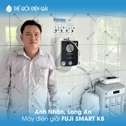 Anh Nhân, Long An lắp máy lọc nước ion kiềm Fuji Smart K8