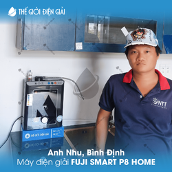 Anh Nhu, Bình Định lắp đặt máy lọc nước ion kiềm Fuji Smart P8 Home