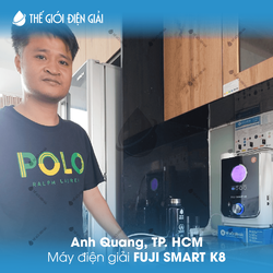 Anh Quang,  TP.HCM lắp máy lọc nước ion kiềm Fuji Smart K8