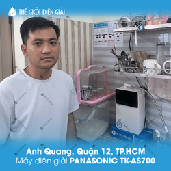 Anh Quang, Quận 12, TP.HCM lắp đặt máy lọc nước ion kiềm Panasonic TK-AS700