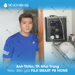 Anh Thiên, TP.Nha Trang lắp đặt máy lọc nước ion kiềm Fuji Smart P8 Home