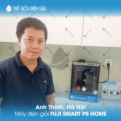Anh Thịnh, Hà Nội lắp đặt máy lọc nước ion kiềm Fuji Smart P8 Home