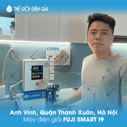 Anh Vinh, Quận Thanh Xuân, Hà Nội lắp đặt máy lọc nước ion kiềm Fuji Smart i9