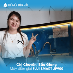 Chị Chuyên, Bắc Giang lắp máy lọc nước iON kiềm Fuji Smart JP900