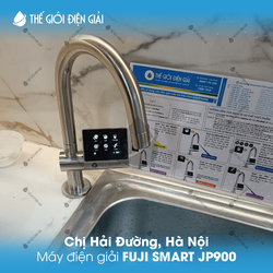 Chị Hải Đường, Hà Nội lắp đặt máy lọc nước ion kiềm Fuji Smart JP900