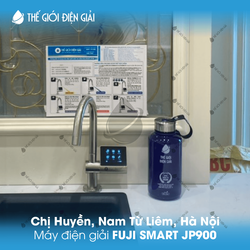Chị Huyền, Nam Từ Liêm, Hà Nội lắp đặt máy lọc nước ion kiềm Fuji Smart JP900
