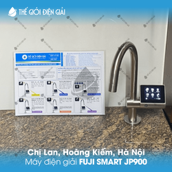 Chị Lan, Hoàng Kiếm, Hà Nội lắp đặt máy lọc nước ion kiềm Fuji Smart JP900